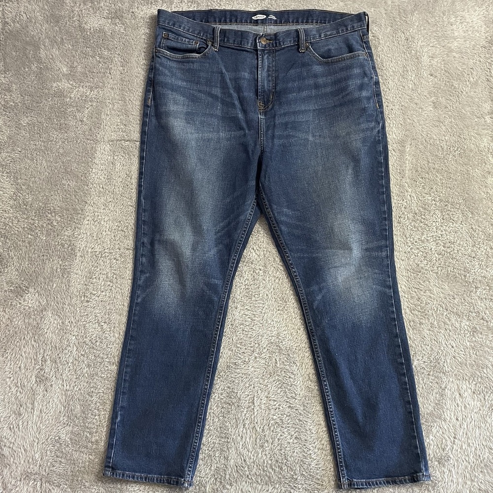 Old Navy Jeans Mens 40x30 Athletic Straight Leg Dark Wash Blue‎ Built In Flex